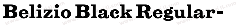 Belizio Black Regular字体转换